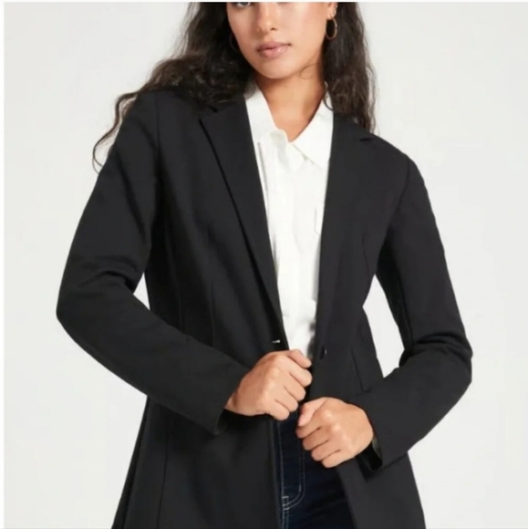 Betabrand Jackets & Blazers - BETABRAND Black One Button Stretch Blazer - Plus Size 3X - Transcendent Blazer